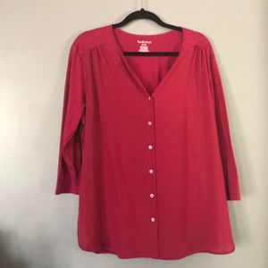 Van heusen merlot colored women’s blouse